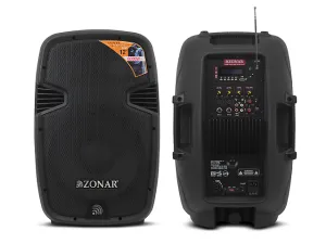Zonar Z12 Bt Bafle Amplificado 12 Pulg. 6000 W Bluetooth